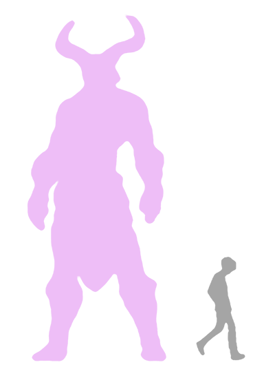 Runt next to giant sibling